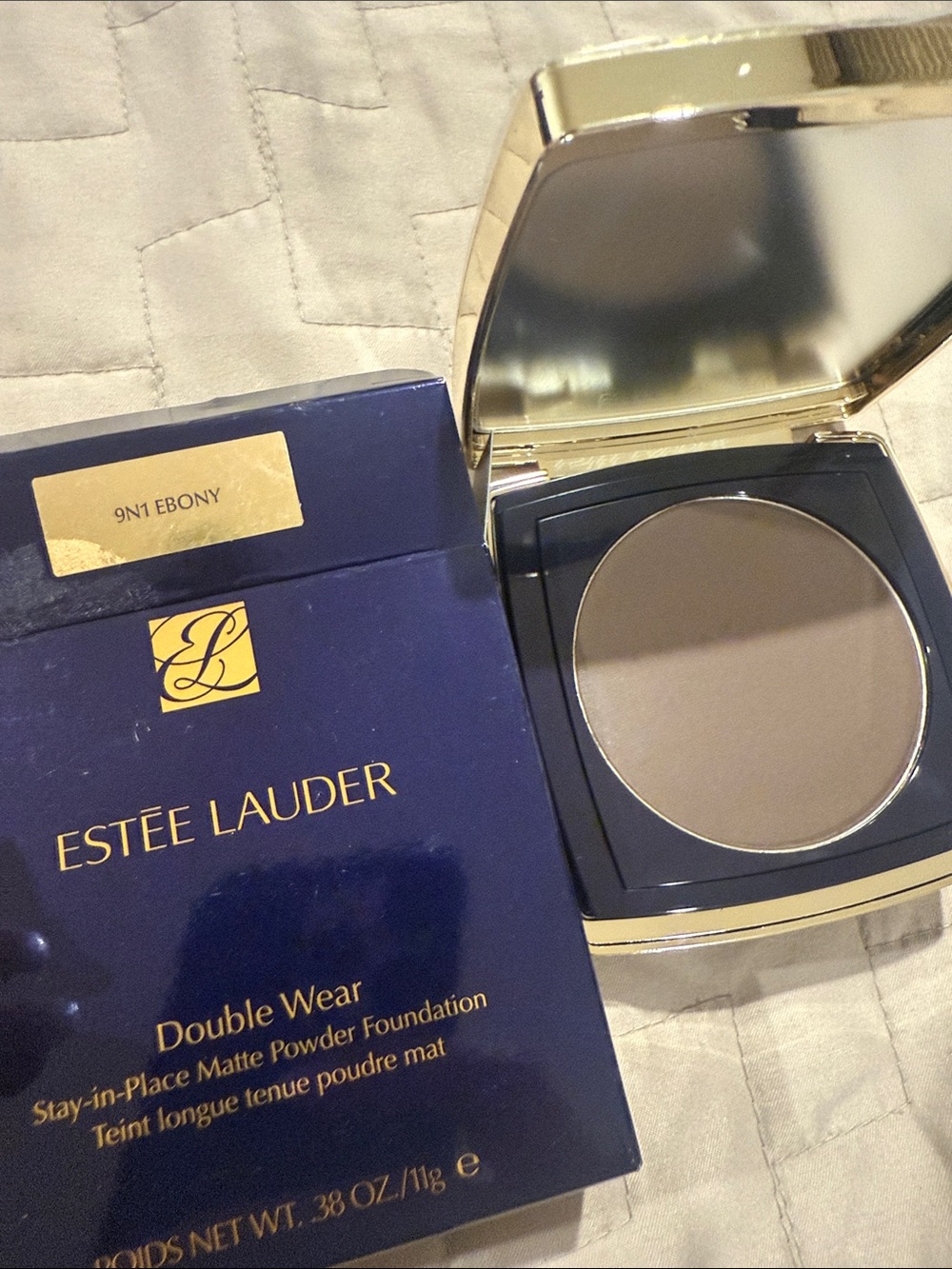 Estee Lauder Double Wear Matte Powder Foundation - Ebony